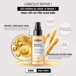 Dầu dưỡng tóc L'oreal absolut repair 10 trong 1 90ml