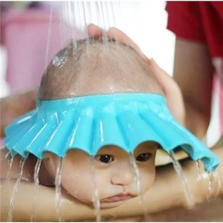 Mũ tắm chắn nước cho bé kèm bịt tai