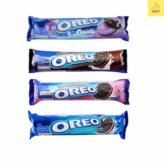 Bánh quy nhân kem Oreo thanh 123,5g vị Socola / Dâu / Vani / Kem lạnh việt quất