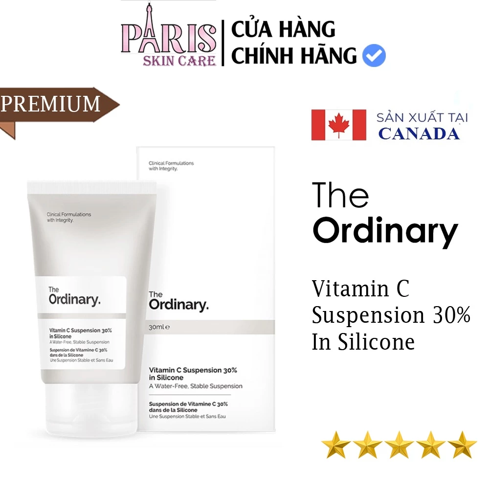 The Ordinary Vitamin C Suspension 30% In Silicone,  giảm các nếp nhăn và làm mờ các vết sẫm và sẹo