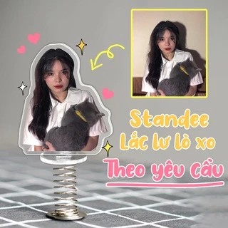 Standee lò xo lắc lư đáng yêu trong suốt đế dính trang trí in theo yêu cầu chibi