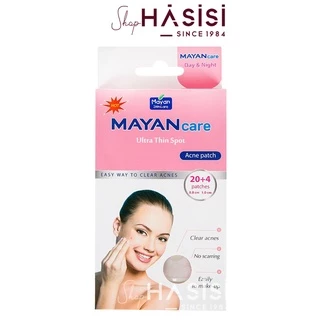 Miếng Dán Mụn MAYAN - Care Ultra Thin Spot Acne Patch( 20+4 Miếng)