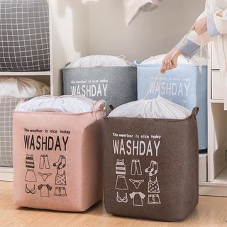 Giỏ Đựng Đồ, Quần Áo WASHDAY - Túi Đựng Chăn Màn, Mền Gối, Ga Giường Cỡ Lớn Có Thể Gấp Gọn 88307