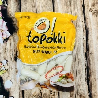 0.5kg bánh gạo tokbokki nhân phô mai Hàn Quốc