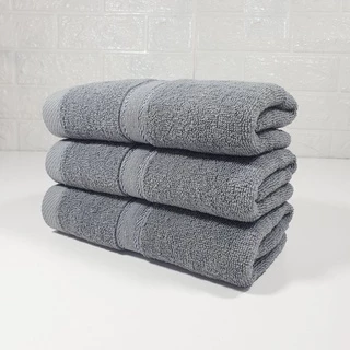 Khăn lau đầu, gội đầu 100% cotton dày dặn thấm hút nước tốt, không phai màu, kt 35x80cm