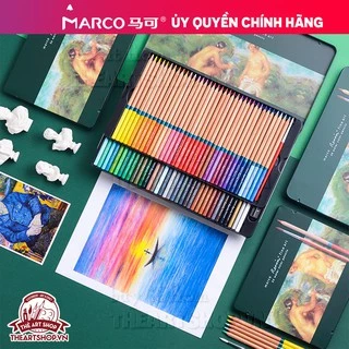 (HỎA TỐC) Chì màu nước gốc dầu MARCO Renoir 36/48/72/100 màu cao cấp hãng MARCO 3120 THEARTSHOP