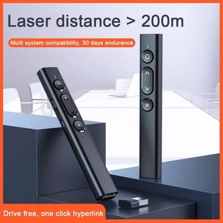 Bút Chiếu Tia Laser Đỏ Điều Khiển Từ Xa Không Dây 2.4Ghz Cổng USB Cho Văn Phòng/Tại Học