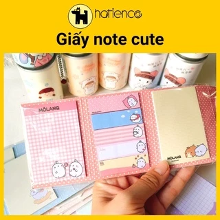 Giấy note, giấy ghi chú, đánh dấu trang 6 xấp dễ thương