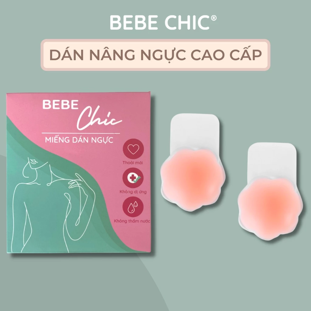 Cặp Miếng Dán Nâng Ngực Cao Cấp Tái Sử Dụng BEBECHIC