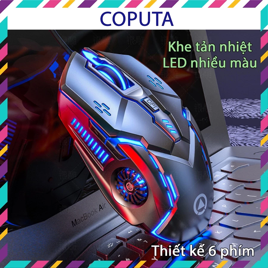 Chuột máy tính Gaming Coputa Chuột chơi game laptop có dây G5 LED RGB
