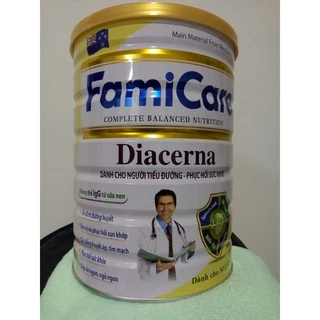 Sữa tiểu đường Famicare Diacerna 900g - Sữa bột dành cho người lớn, phục hồi sức khỏe - Người bị tiểu đường