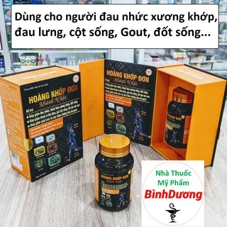 Hoàng Khớp Đơn - Giảm Đau Xương Khớp, Đau Do Gout, Tái tạo mô sụn khớp - Nguyên liệu nhập khẩu [CHÍNH HÃNG]