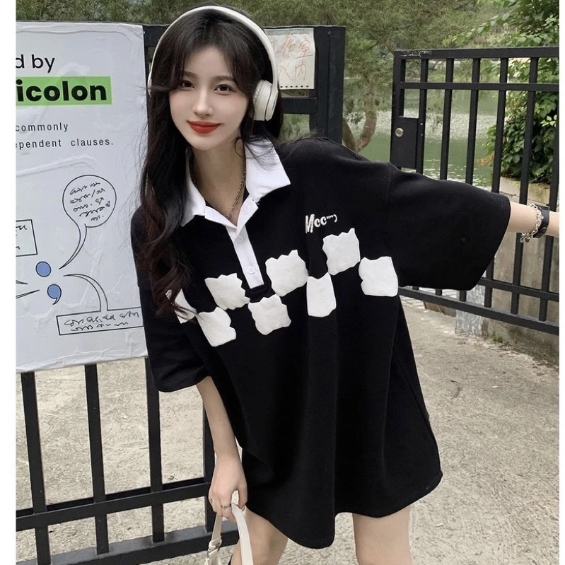 Áo Thun Polo Unisex MOC màu XANH LÁ/ĐEN form rộng 🖤 Chất thun cotton form nam nữ unisex/Áo thun có cổ Jaystoree 🖤
