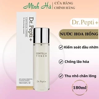 Nước hoa hồng Centella Asiatica Dr.Pepti+ 180ml làm da căng bóng