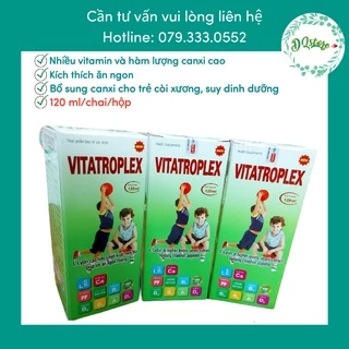 Siro Vitatroplex Bổ Sung Vitamin và Khoáng Chất Cho Trẻ Em 120ml, 100ml