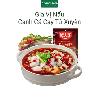 Gia Vị Nấu Canh Cá Cay Tứ Xuyên HaoRenJia 198g