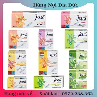 Băng vệ sinh Tampon Jessa hộp đủ size - Hàng Nội Địa Đức