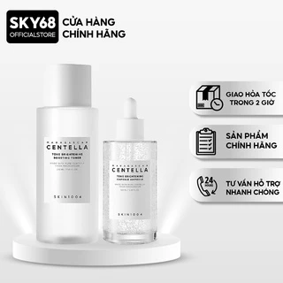 Combo Làm Sạch, Dưỡng Sáng Da Chuyên Sâu Skin1004 Madagascar Centella Brightening (Toner 210ml + Serum 100ml) - Trắng