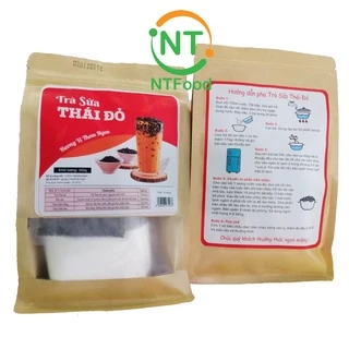 Set nguyên liệu pha Trà sữa Thái đỏ NTFood 350gr (10 - 15 ly) - Nhất Tín Food