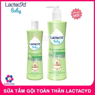 Sữa Tắm Gội Toàn Thân Lactacyd Milky Cho Bé Chai 250ml / 500ml