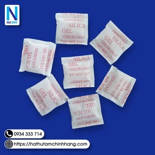 Túi hút ẩm silica gel 100 Gr hạt hút ẩm cho Thưc phẩm Quần áo Giày dép Máy ảnh Phòng Ngủ - NUDRY