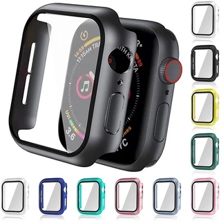 Kính Ốp Bảo Vệ Mặt Đồng Hồ Thông Minh Apple Watch 7 6 5 SE 45mm 44mm 41mm 40mm iwatch Series 4 3 2 1 38mm 42mm