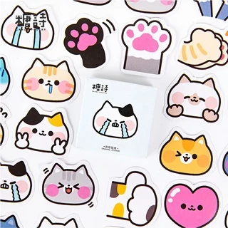 Set 45 Miếng Dán Trang Trí Hình Mèo Kitty Dễ Thương