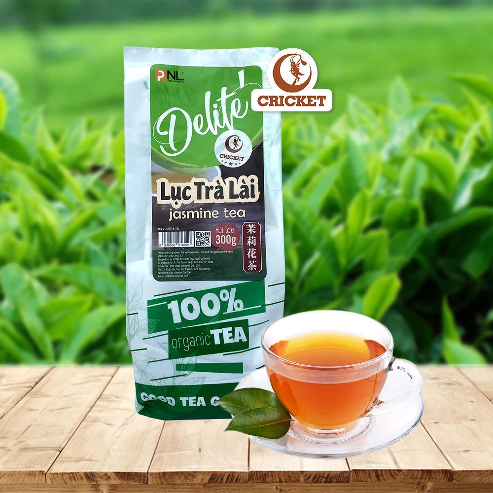 Lục Trà Lài Túi Lọc Delite 300g (30 gói x 10gr) - Làm lài sữa, trà chanh trà trái cây thơm ngon