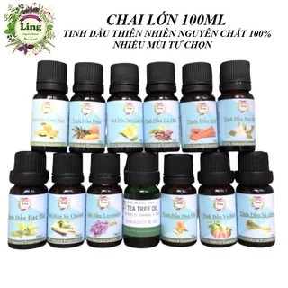 (Chai Lớn) 100ml Tinh Dầu Thiên Nhiên Nguyên Chất Nhiều Mùi Thơm Phòng Giúp Bạn Thư Giãn Mỗi Ngày