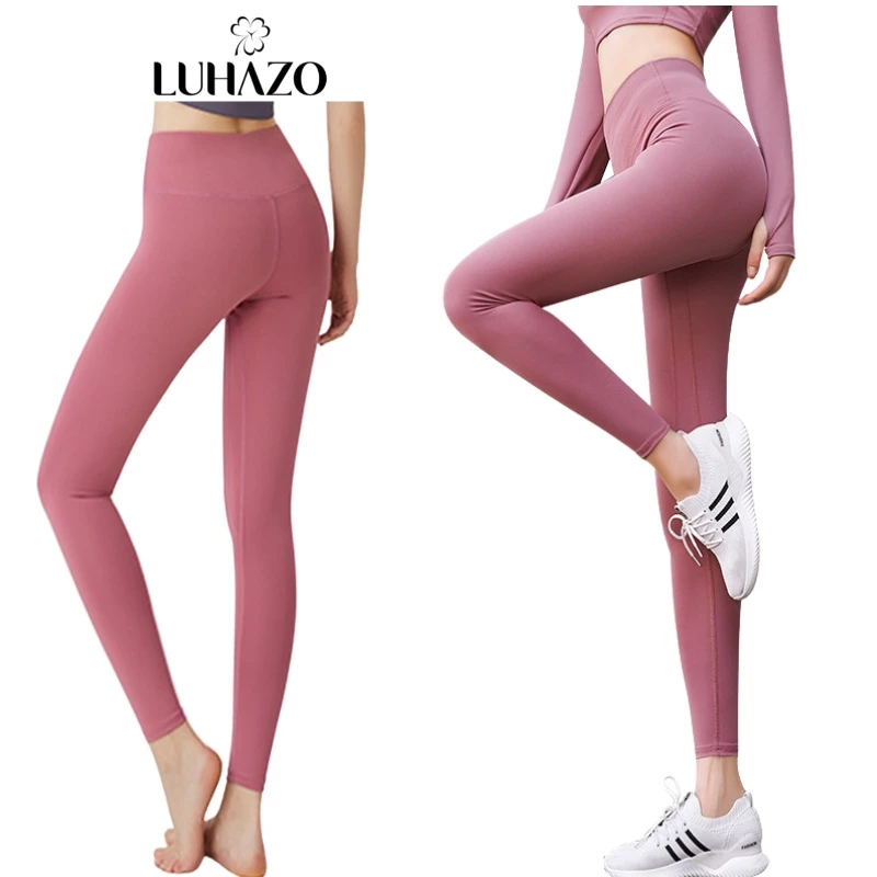 Quần tập gym LUHAZO gen bụng cạp cao nâng mông yoga legging nữ dáng dài vải co dãn giãn 4 chiều thoáng mát MT2 TK2T102