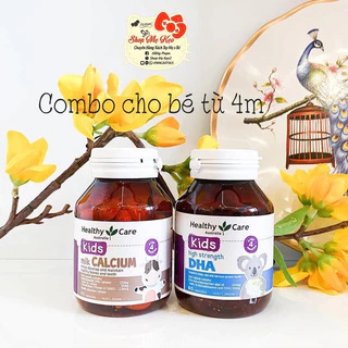 Combo DHA và Canxi hàng nội địa ÚC mẫu mới - Bổ sung vitamin Giúp bé tăng chiều cao, thông minh, phát triển trí tuệ