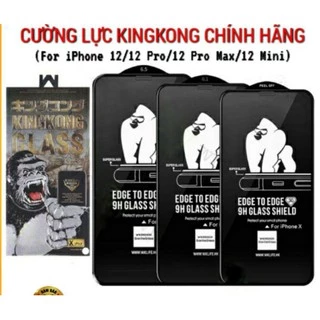 (Đã có ip 14) Kính KingKong Wk Full Không Hộp dành cho iPhone 15 Pro max14 Pro Max, Plus 12 Pro Max, 11, xs max xr 7 8 6