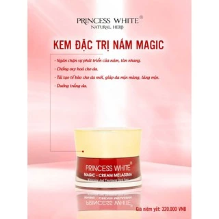 Kem Nám MAGIC Princess White Mờ Nám Ngừa Nhăn Ngừa Lão Hóa Da 20gr