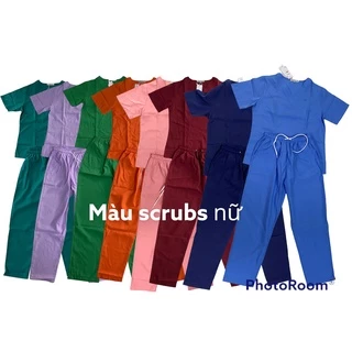 (NỮ) SCRUBS QUẦN ÁO BÁC SĨ, ĐIỀU DƯỠNG, KỸ THUẬT VIÊN, ĐỒ PHẪU THUẬT, ĐỒ CHỐNG DỊCH, QUẦN ÁO PHÒNG MỔ, SPA,...