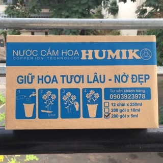 NƯỚC CẮM HOA HUMIK HỘP 200 GÓI 5ml