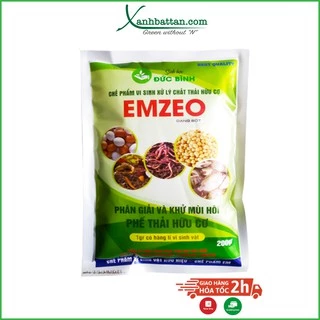 Men vi sinh Emzeo Khử mùi hôi phân cá, ủ đậu tương và rác thải sinh hoạt 200 gram