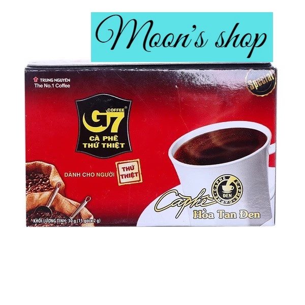Cà Phê G7 Hòa Tan Đen Hộp 2g x 15 Gói