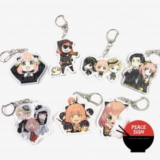 Móc khóa SPY X FAMILY GIA ĐÌNH ĐIỆP VIÊN anime chibi mica trong acrylic