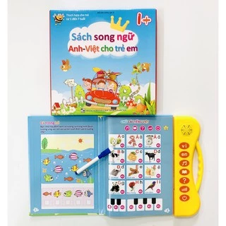 [Phiên Bản Mới nhất] Sách Nói Điện Tử Song Ngữ Anh- Việt Giúp Trẻ Học Tốt Tiếng Anh- Cho Bé Từ 1- 7 Tuổi