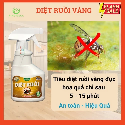 Thuốc diệt ruồi vàng kingbio - thuốc diệt ruồi cho quán ăn, nhà ở, văn phòng