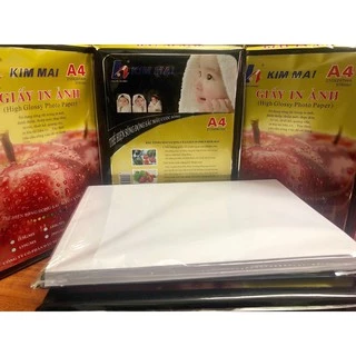 Giấy in ảnh Kim Mai - BÓNG 1 MẶT - 50 tờ /1 tập - ĐL 230gsm