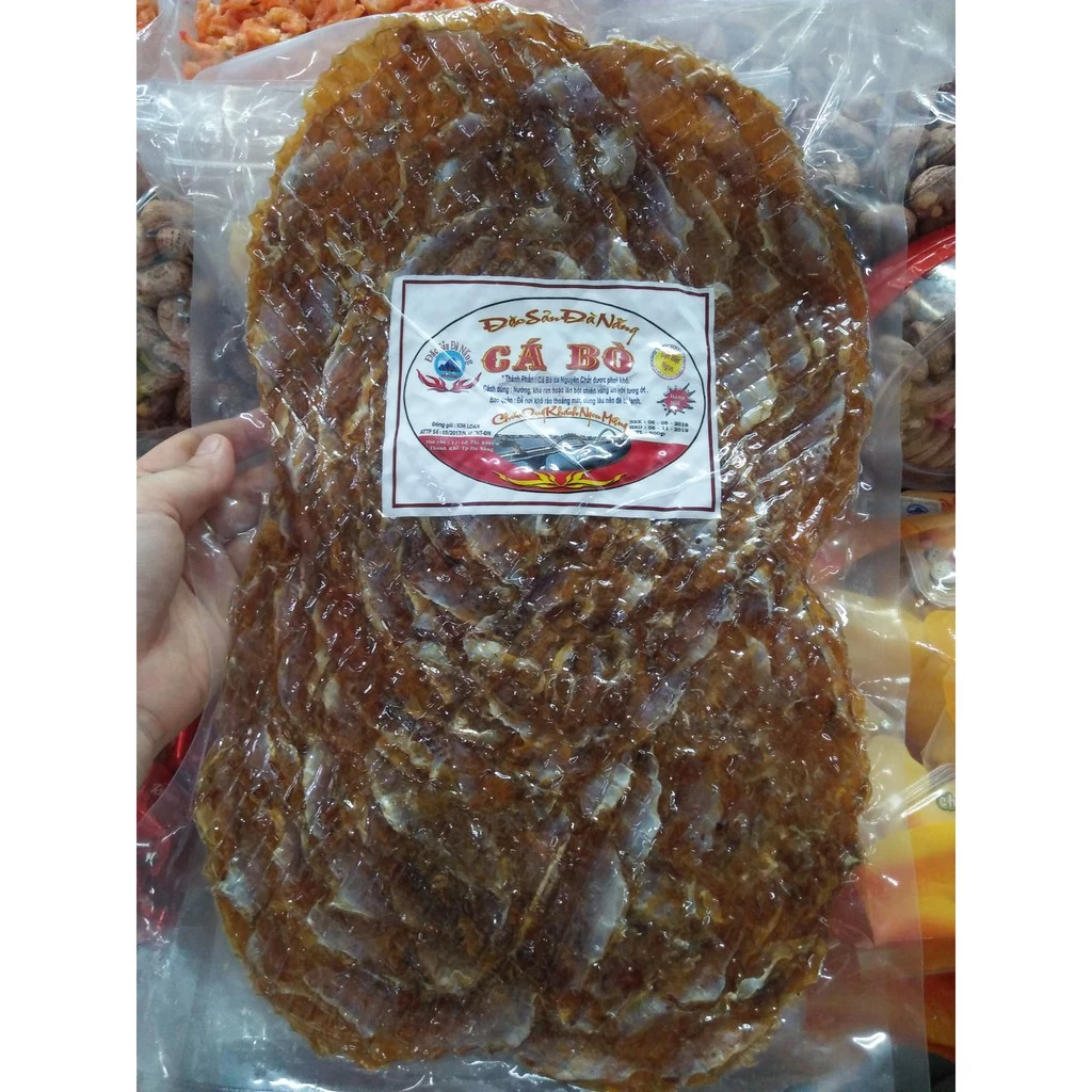 CÁ BÒ DA KHÔ ĐẶC SẢN ĐÀ NẴNG ÉP MIẾNG TRÒN ( GÓI 500g ) - LOẠI ĐẶC BIỆT