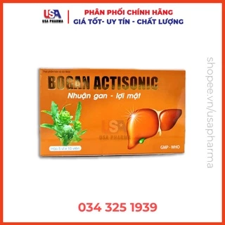 Bogan Actisonic Giải độc gan, bảo vệ tế bào gan, tăng cường chức năng gan Hộp 50 viên