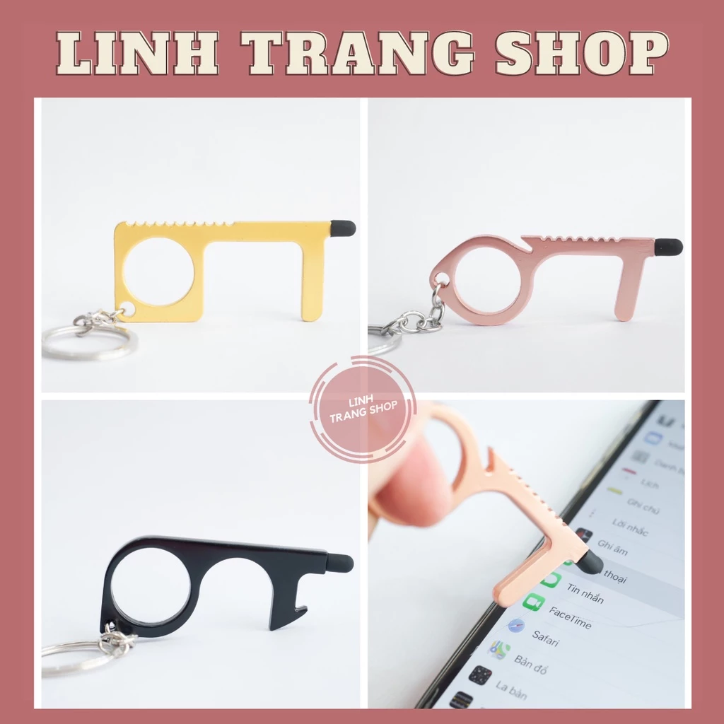 Móc Khóa Đa Năng (Cảm Ứng Điện Thoại, Kéo Nắm Cửa Tránh Bụi Bẩn) 😲😲😲
