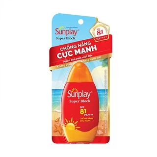 Sữa Chống Nắng Cực Mạnh Sunplay Super Block Kháng Nước Tốt SPF 81/PA++++ 70g