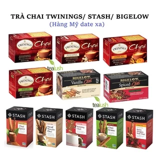 Trà Chai các vị Twinings, Stash, Bigelow thơm ngon (hàng Mỹ date xa)