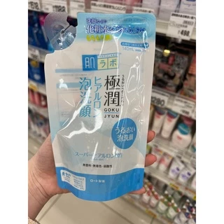 Túi Refill sữa rửa mặt tạo bọt màu trắng Hada Labo cho mọi loại da 140ml