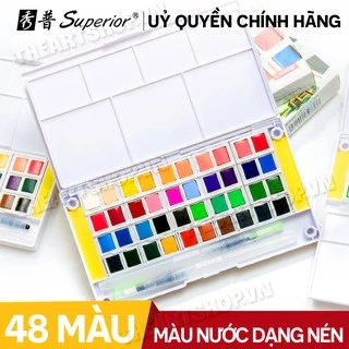 (HỎA TỐC) Màu nước SUPERIOR dạng nén 12/18/24/36/48 màu THEARTSHOP