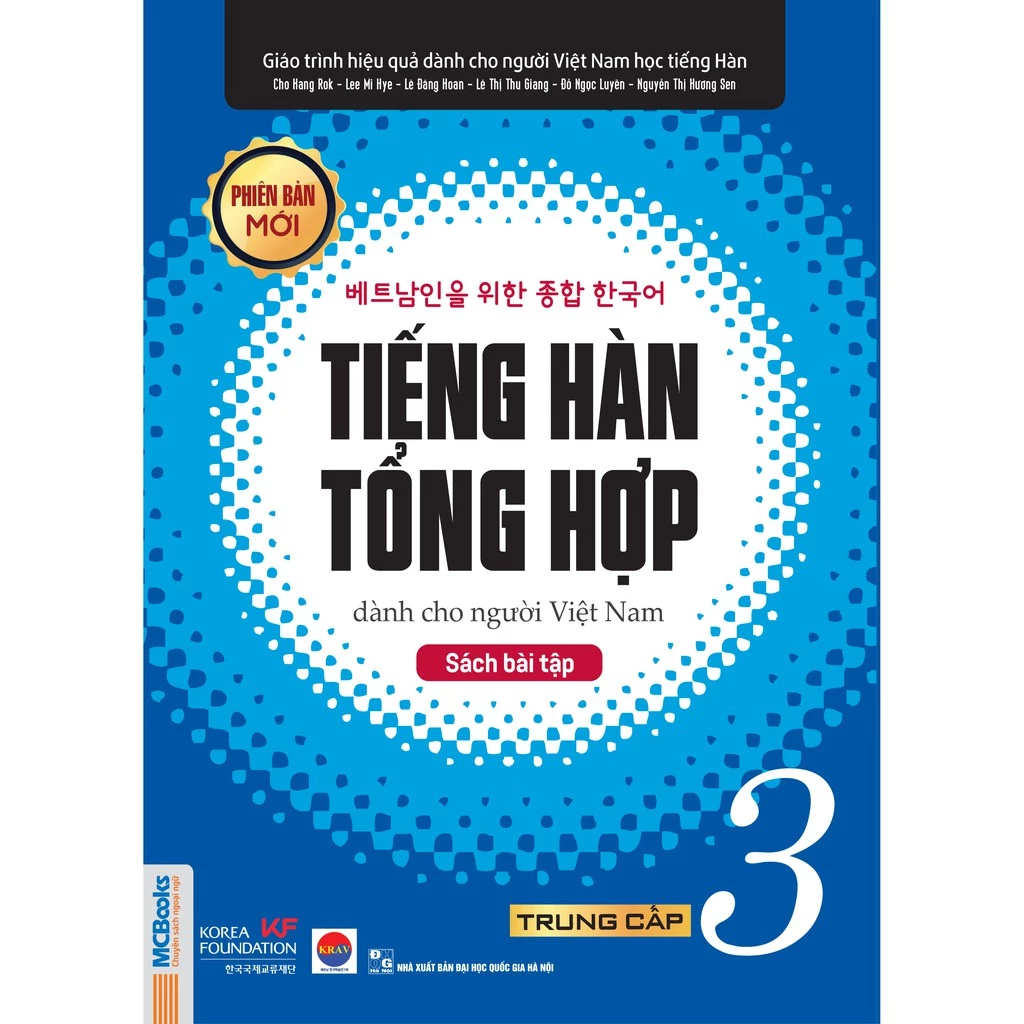 Sách - Tiếng Hàn Tổng Hợp Dành Cho Người VIệt Nam Sách Bài Tập Trung Cấp 3