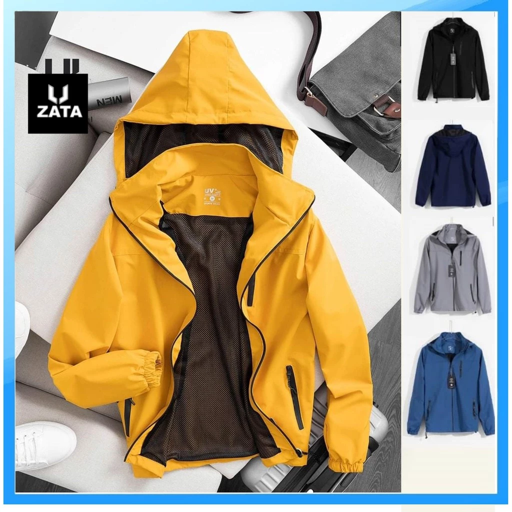 Áo khoác gió nam nữ unisex 2 lớp phủ nano chống nước cao cấp, áo khoác nam nữ. ZATA - AKG
